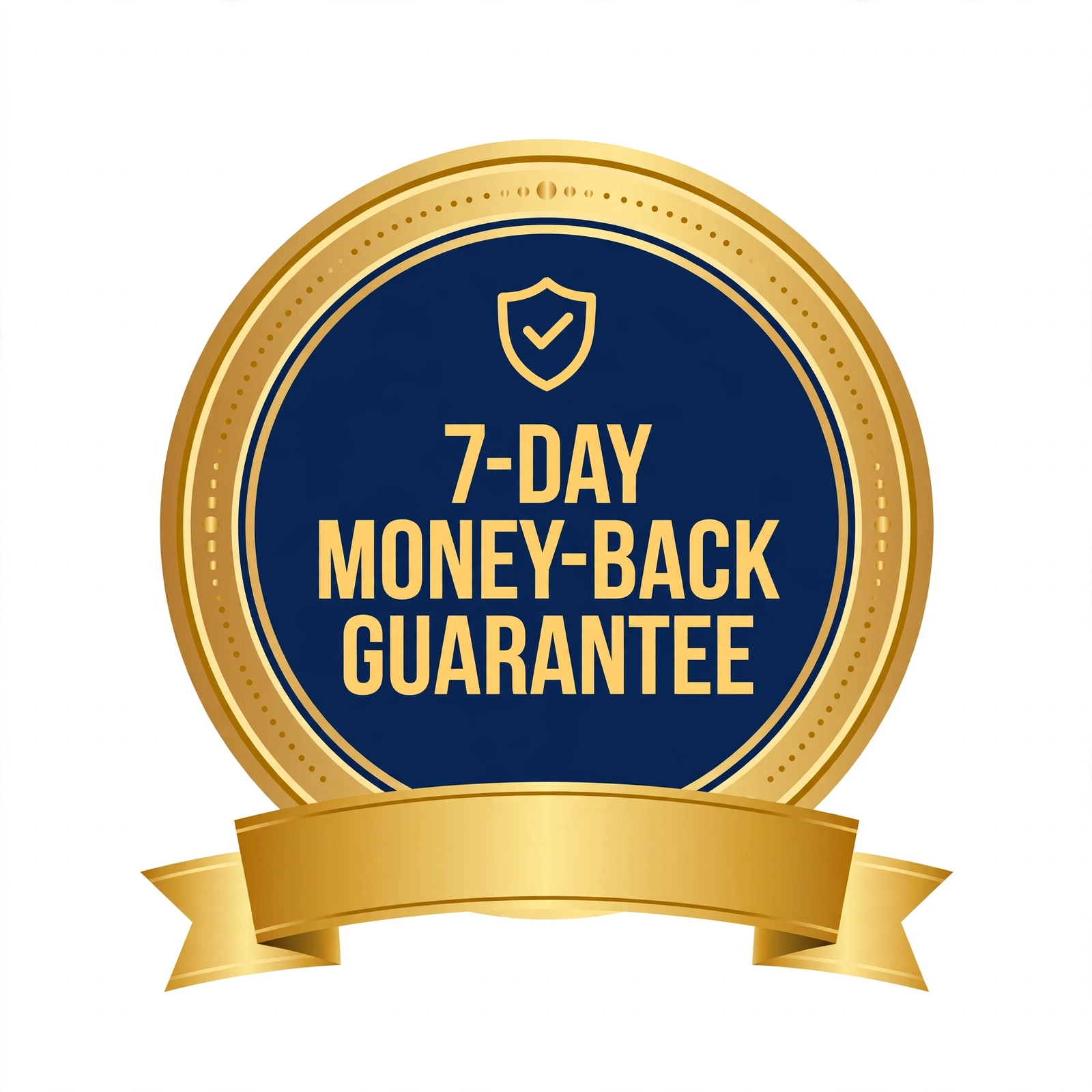7-day money-back guarantee badge